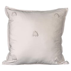 Cuscino Abeille Merveille ricamo Api, colore sabbia rosa