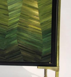 Cusco Sculpted Marquetry Cabinet, Signed by Stefan Leo