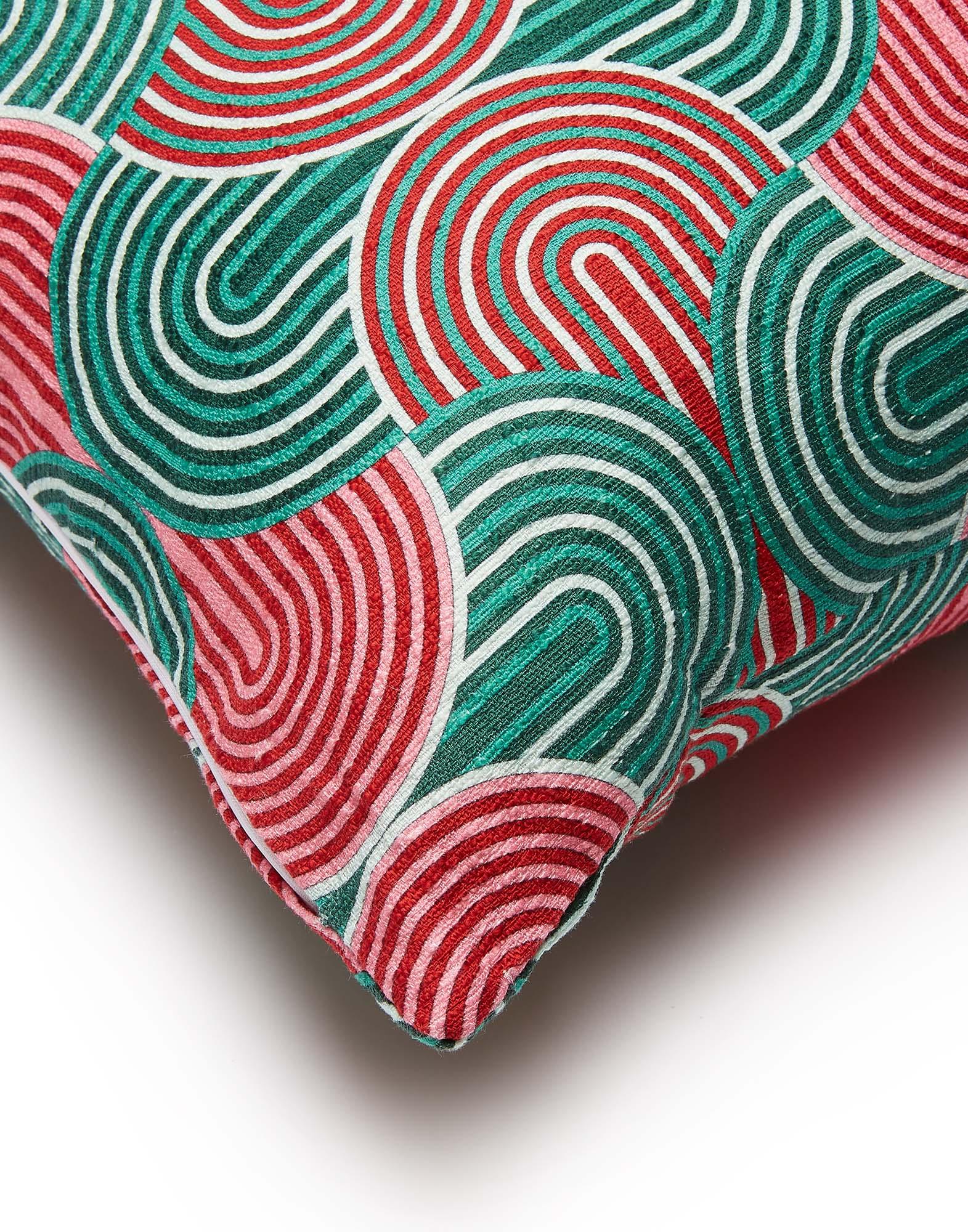 A happy home equals a happy heart, so these print-punching pillows are simply good math. Crafted from our vibrant shot cotton with a linen feel, our square cushions come in our most vibration-raising prints and are designed to be easily mixed and
