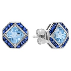 Sapphire Stud Earrings