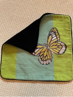 Cushion Cover Needle Point Hand Made Modern 18”x18”