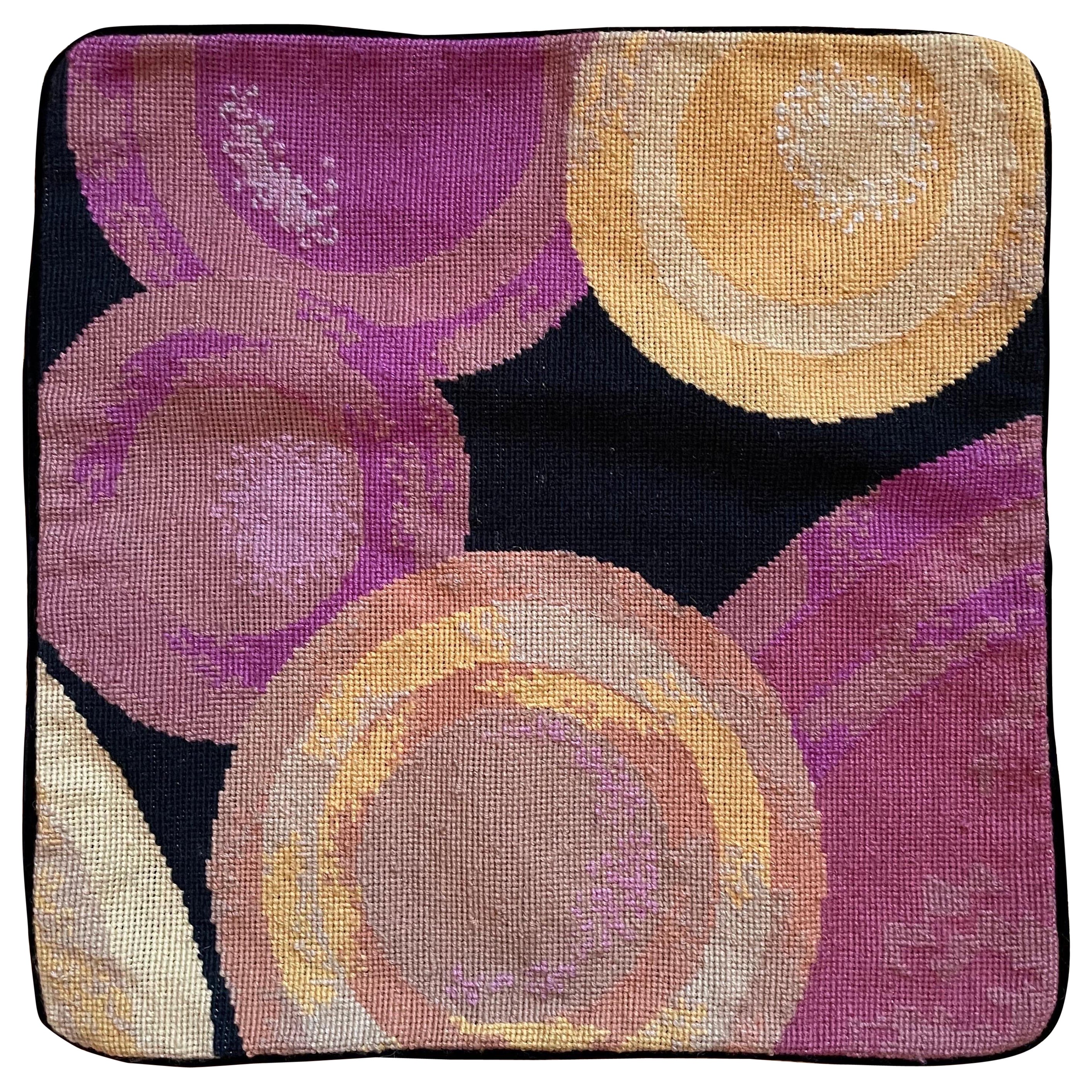 Funda de cojín NeedlePoint Modern Pillow Case 18 "x18" Hand Made