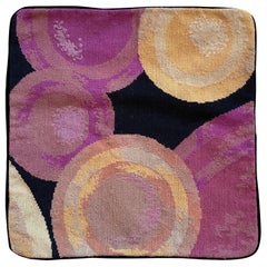 Cushion Cover NeedlePoint Modern Pillow Case 18”x18” Hand Made