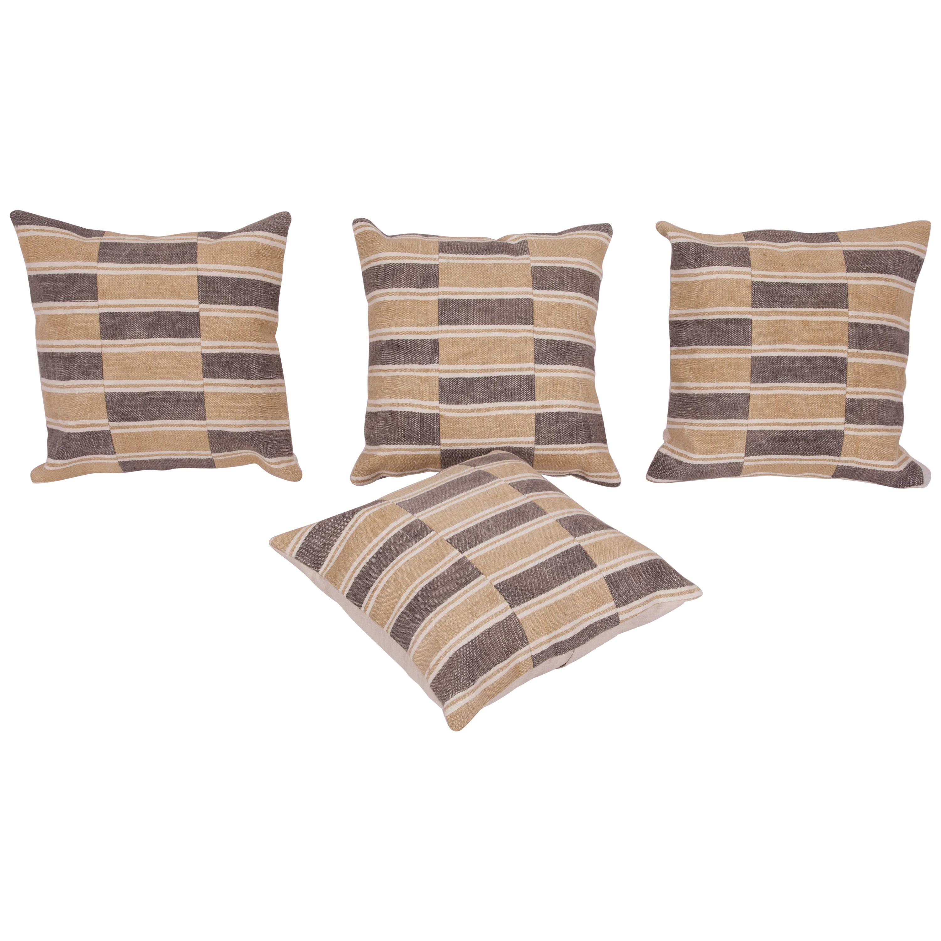 Cushion Covers or Pillows Fashioned from a Midcentury Turkish Cotton