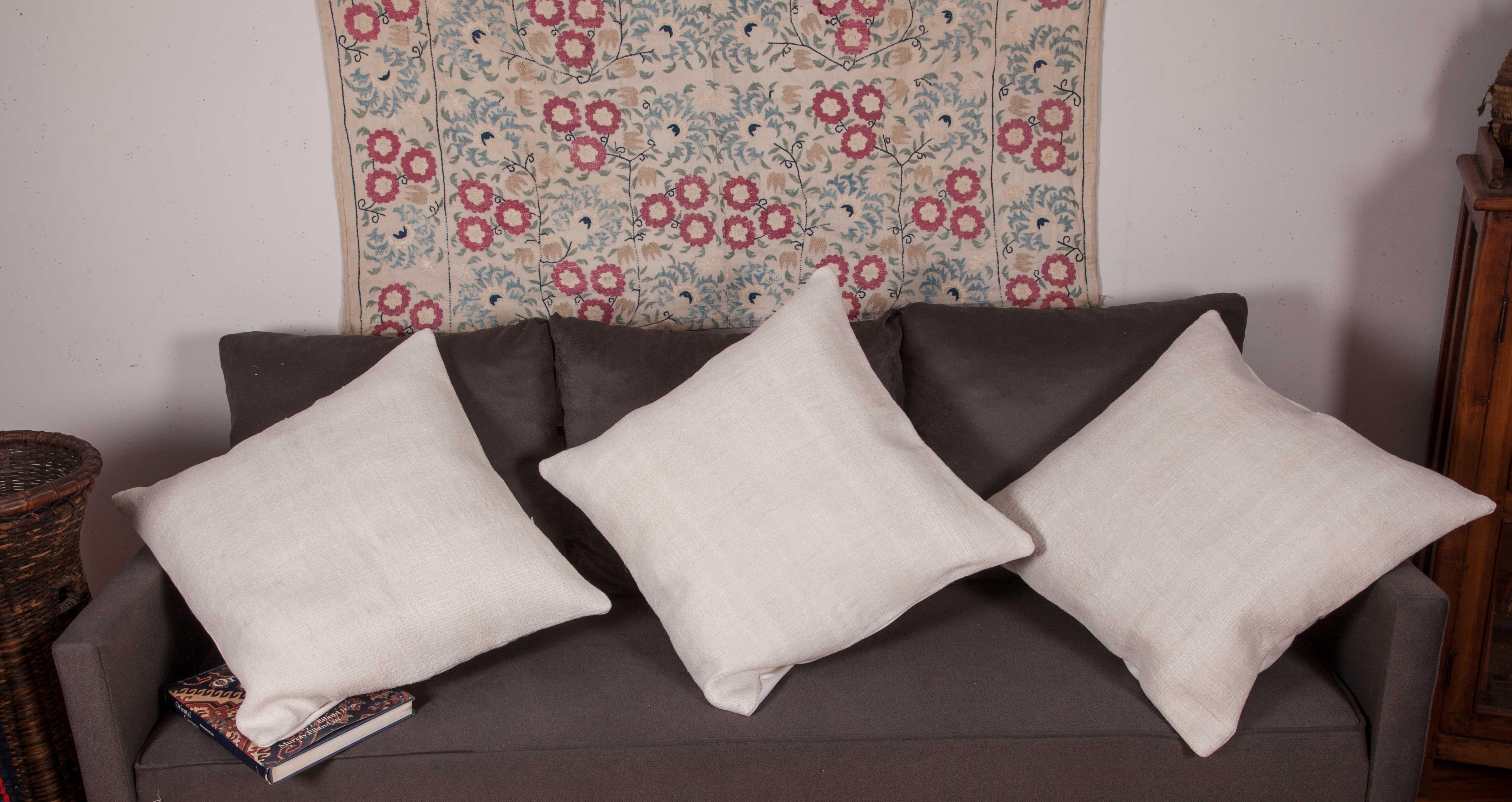 Cushion Covers / Pillows Fashioned from a Mid-20th Century Anatolian Hemp Kilim 2