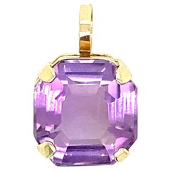 Cushion Cut Amethyst Pendant