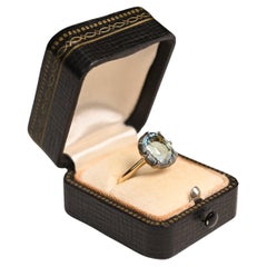 Ring mit Aquamarin im Kissenschliff (ca. 2,70 Karat), 18K Gelbgold