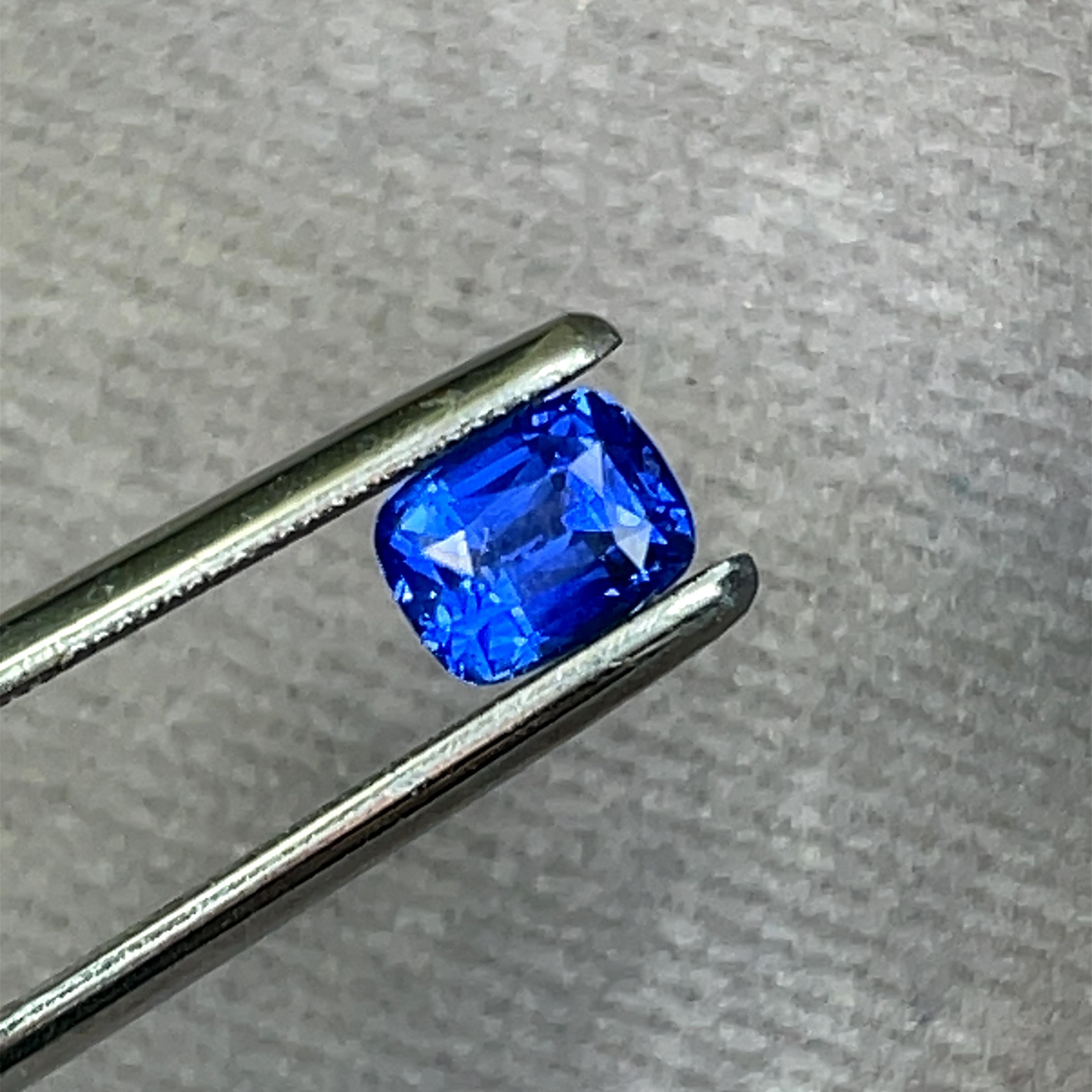 Imagine a breathtaking ocean captured in a single stone.


Crafted into the classic cushion cut, this blue sapphire exudes timeless elegance and sophistication. 

A total of 1.08 cts goes into the weight of this stunning gemstone.

It is a symbol of