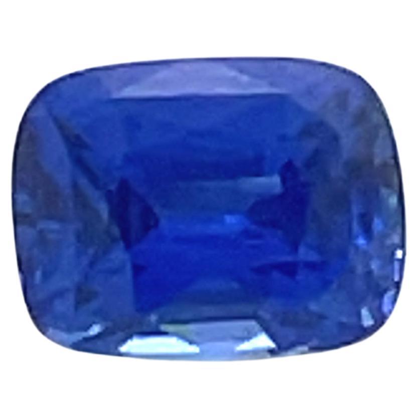 Cushion-Cut Blue Sapphire Cts 1.08