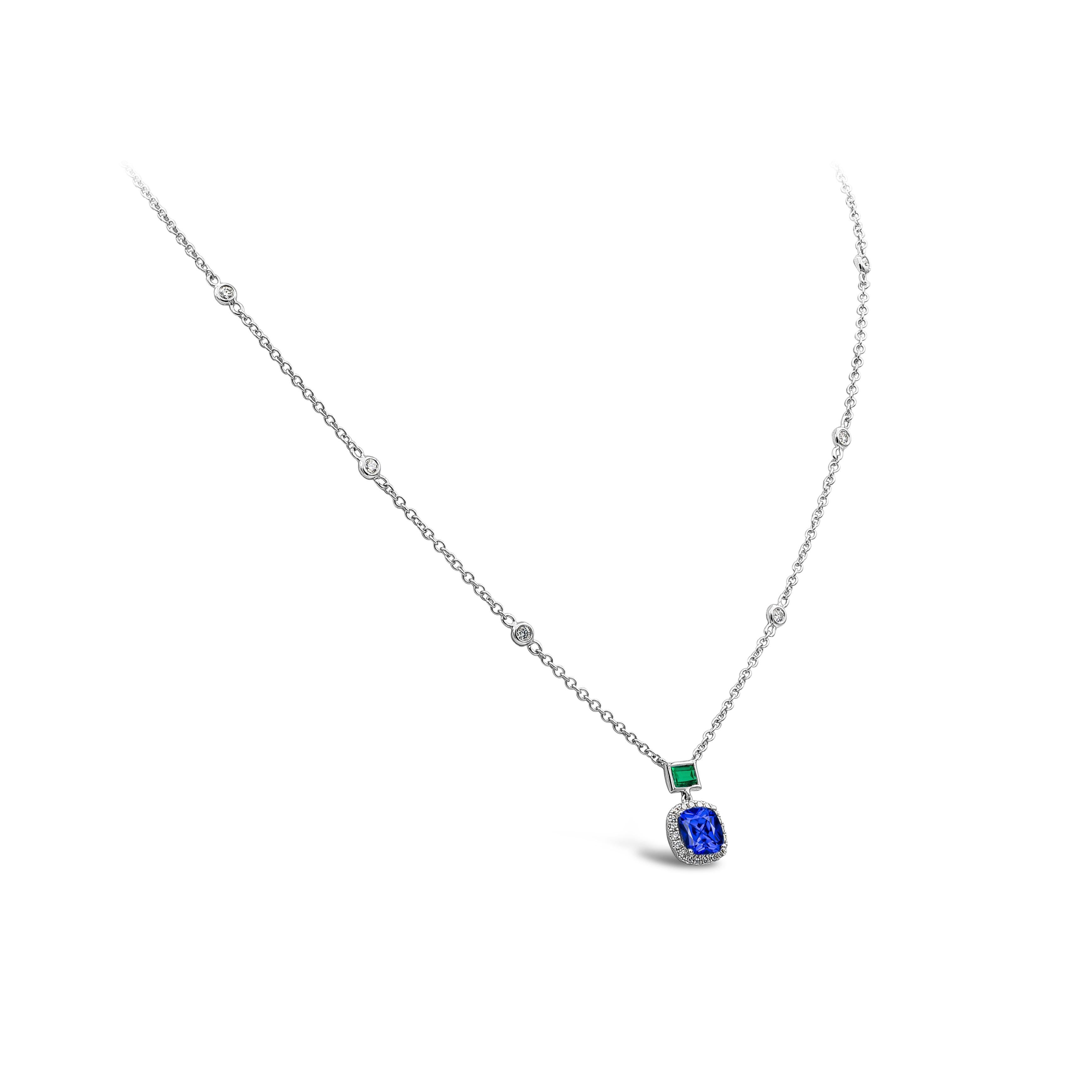 emerald and sapphire necklace