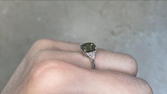 Cushion Cut Chameleon Fancy Diamond (GIA Approx 2.00ct) Engagement Ring Platinum