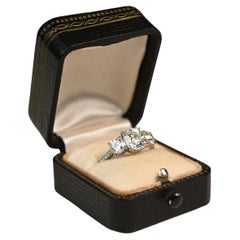 Cushion Cut Diamond ( Approx 1.60Carat) Three Stone Engagement Ring Platinum