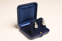Cushion Cut Diamond Bezel-Set Stud Earrings (Approx. 6.00-Carats), Platinum