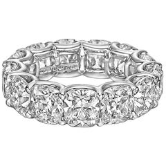 Cushion-Cut Diamond Eternity Band '11.17 Carat Tw'