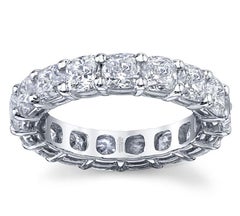Bracelet d'éternité en platine avec diamants taille coussin de 5,89 carats
