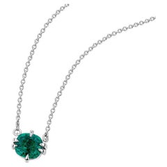 Cushion Cut Emerald Bold Icon Pendant