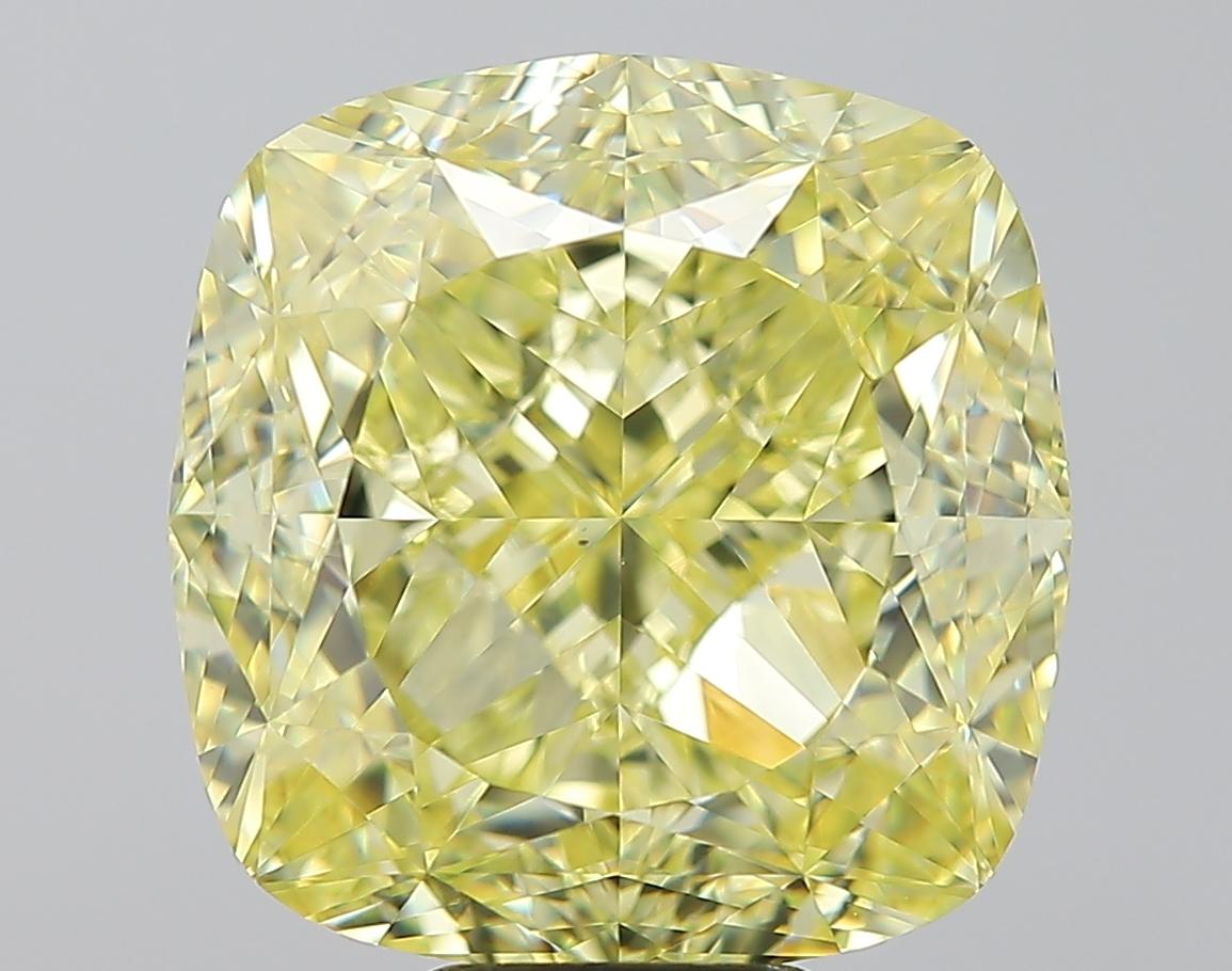 Cushion Cut Fancy Intense Yellow 13.02 Carat Diamond GIA Certified Ring In New Condition For Sale In Hoffman Estate, IL