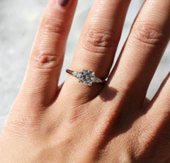 Cushion Cut Three Stone Moissanite Ring 925 Sterling Silver Engagement Ring Gift