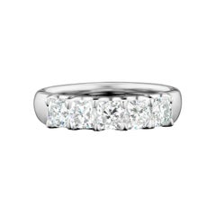 Cushion Diamond Anniversary Ring in 18 Karat White Gold