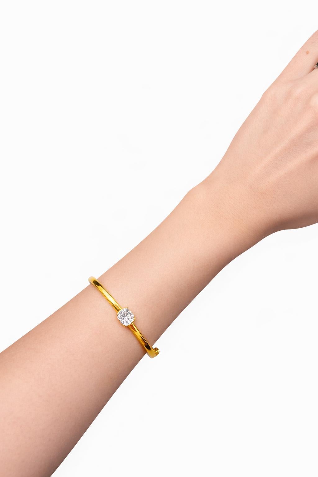 Cushion Diamond Bangle - image 4