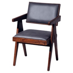 Cushion Floating Back Chair by Pierre Jeanneret for Chandigarh, Circa 1955-56
