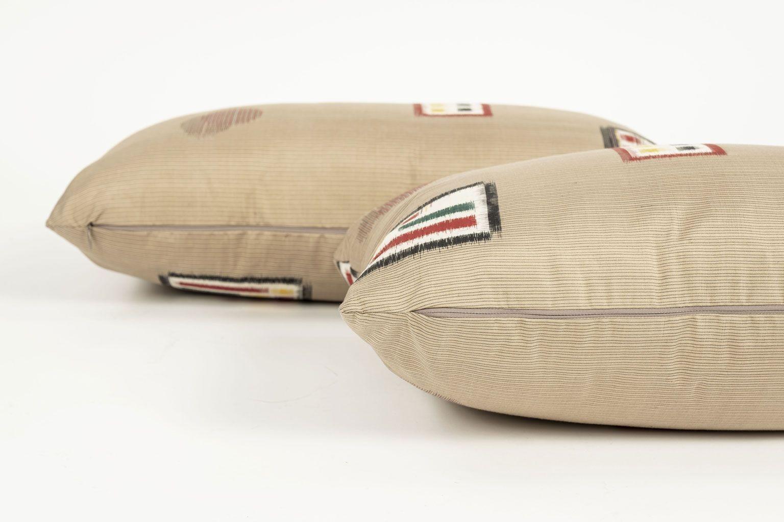 Modern Cushion from Vintage Japanese Meisen Silk