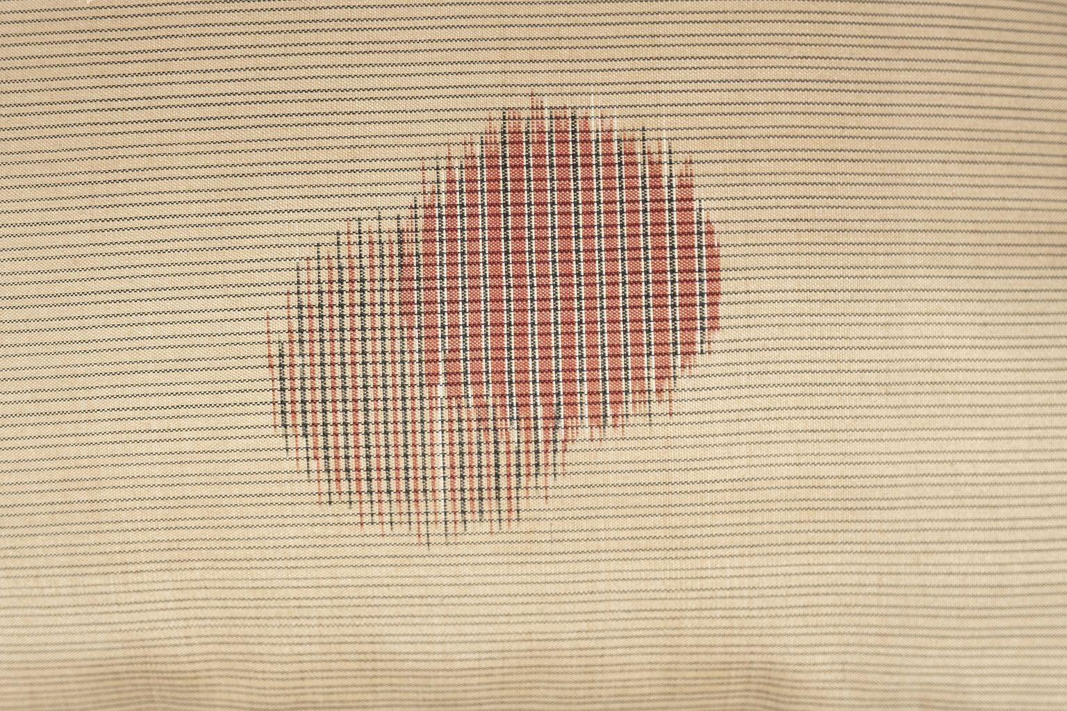 Cushion from Vintage Japanese Meisen Silk In Good Condition In Houston, TX