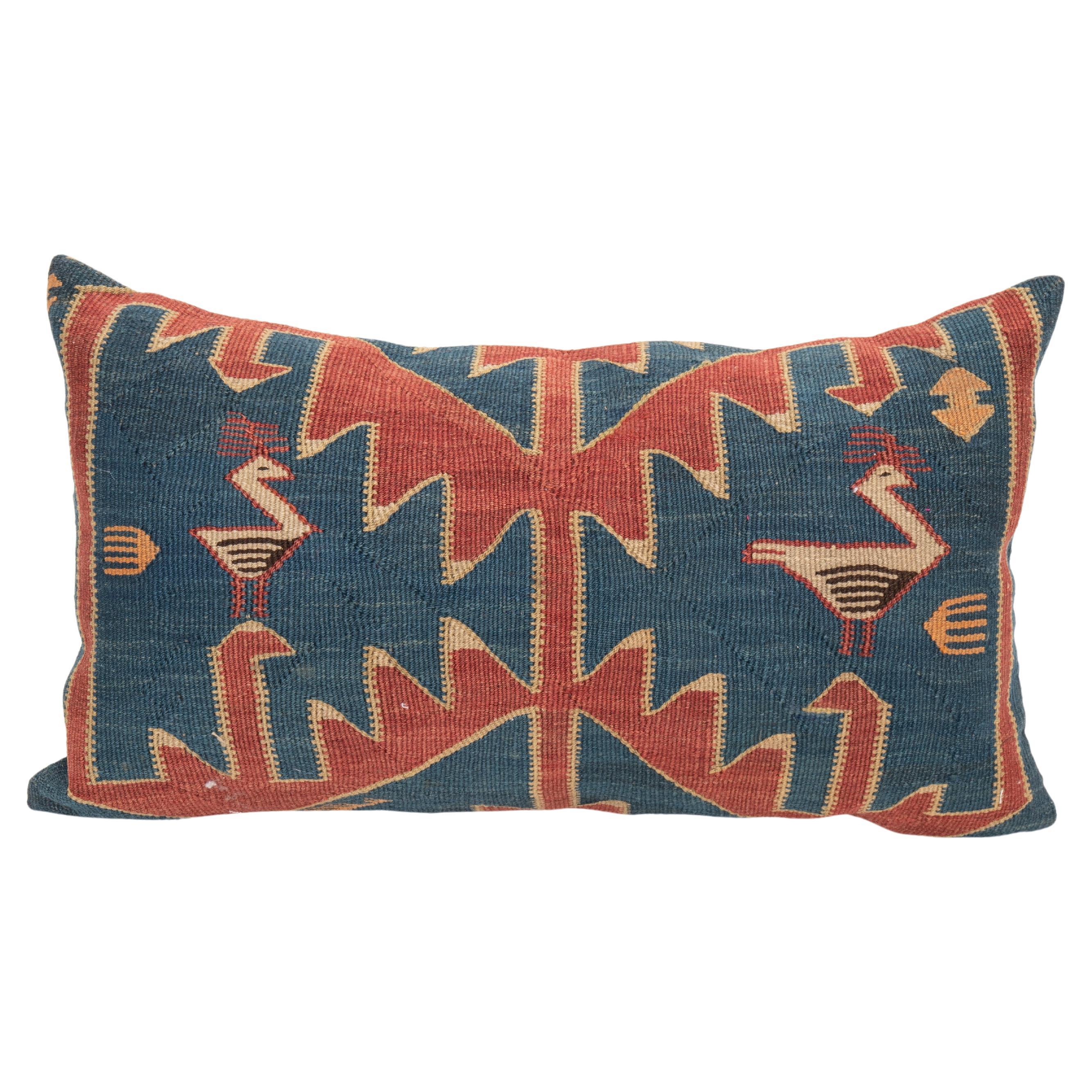 Cushion Made from an Antique Avar Kilim from Dagestan , Early 20th C.