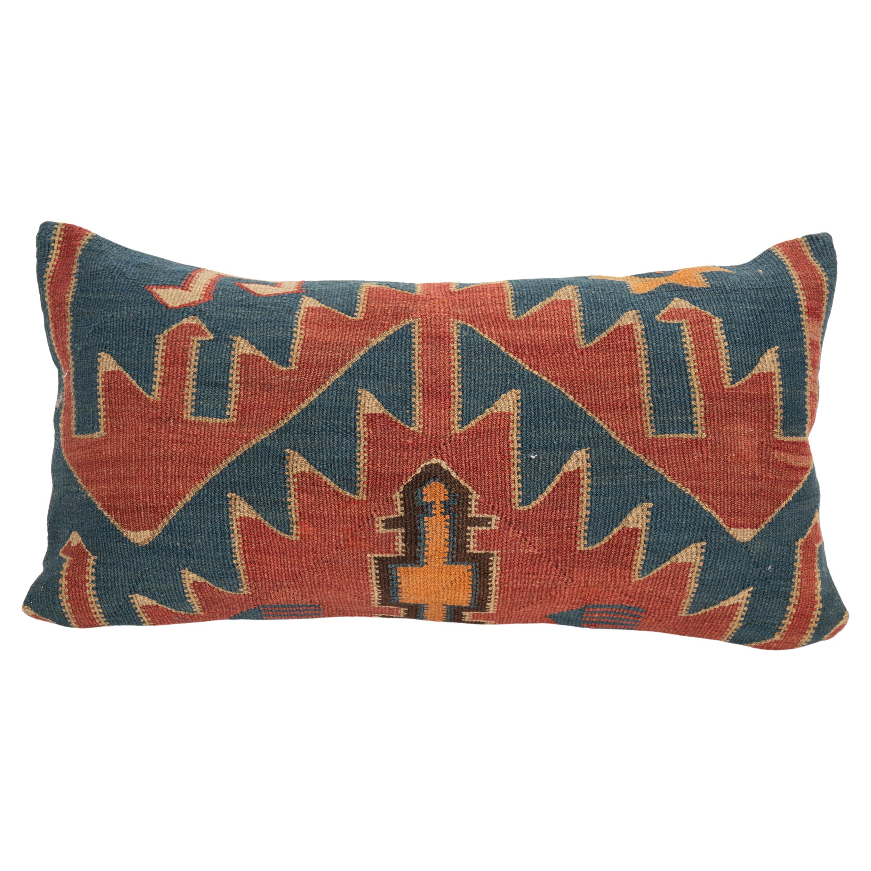 Cushion Made from an Antique Avar Kilim from Dagestan , Early 20th C. For Sale