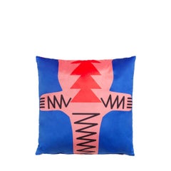 Cushion Oggian Crocopink in Polyester Fabric & Acrylic by Marco Oggian