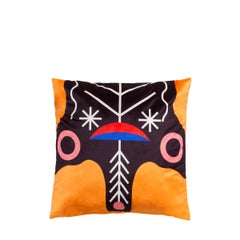 Coussin Oggian Kinotto en tissu de polyester et acrylique de Marco Oggian