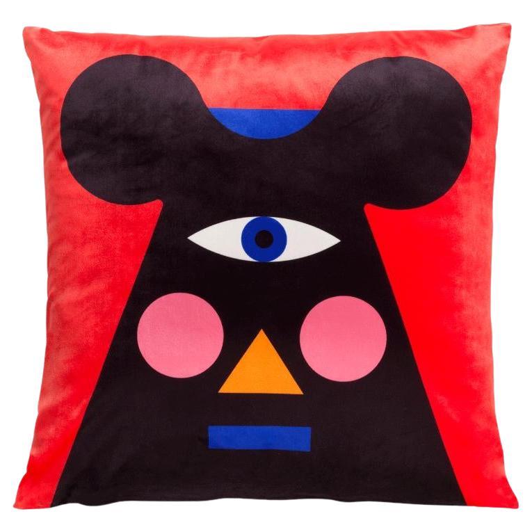 Kissen Oggian Mr. Mouse, Kissen aus Polyesterstoff und Acryl von Marco Oggian