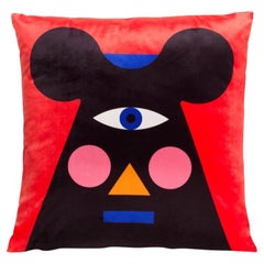 Kissen Oggian Mr. Mouse, Kissen aus Polyesterstoff und Acryl von Marco Oggian