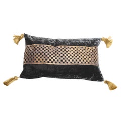 Cushion or Pillow in Black Velvet