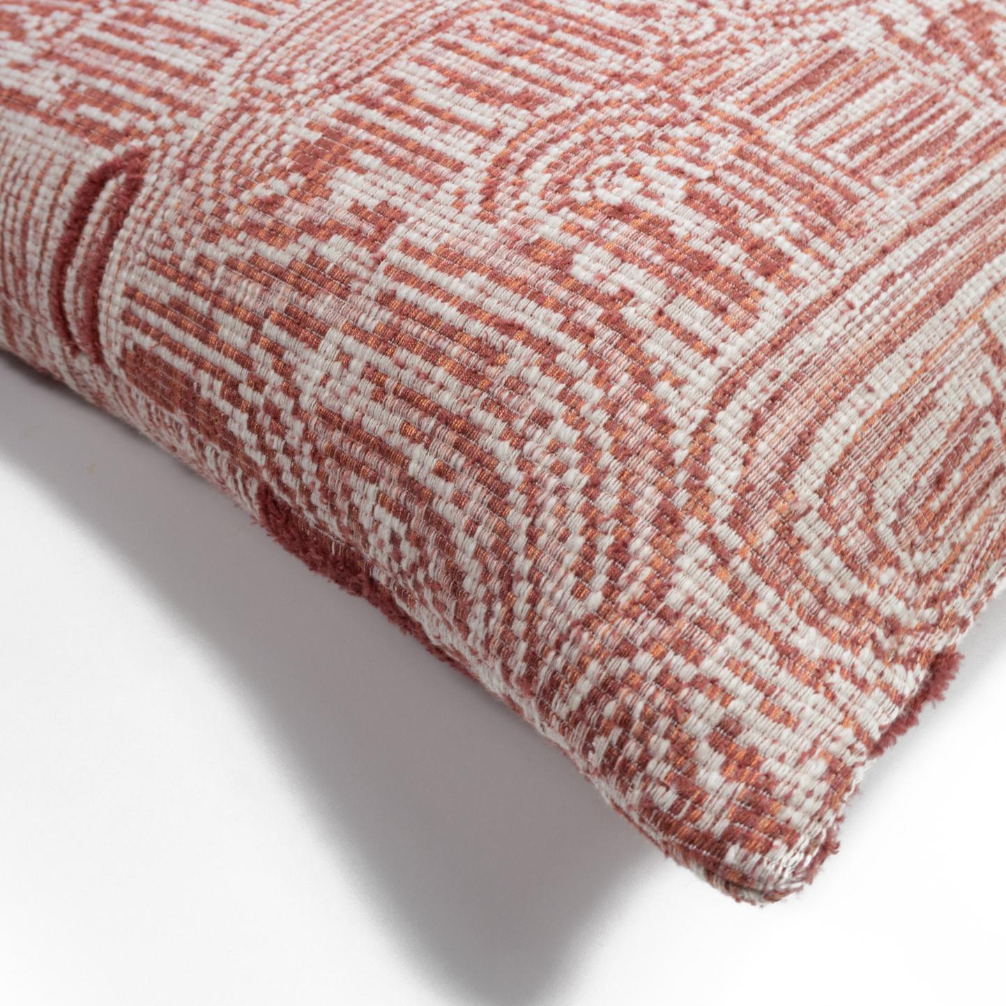 Referencing the canals which criss-cross the city after which the fabric is named, our Amsterdam cushion can bring a geometric yet playful element to your spaces. With a myriad of interconnecting lines all texturally distinct from one another, one