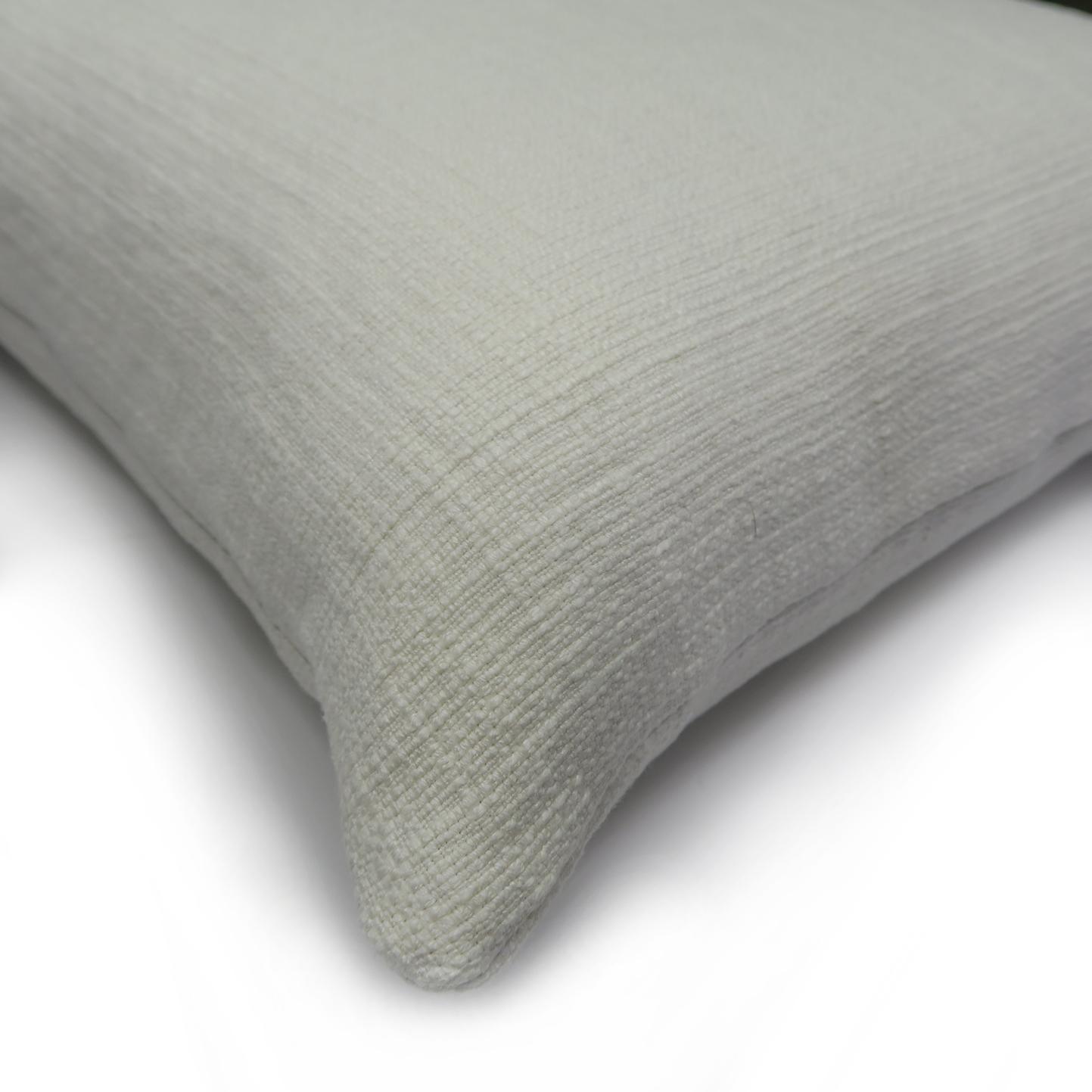 Belgian Cushion / Pillow Bonzai White by Evolution21 For Sale