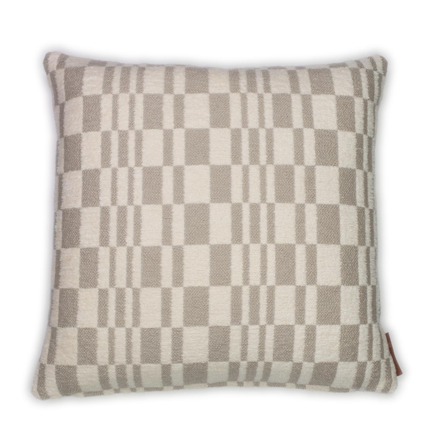 Modern Cushion / Pillow Chess Linen by Evolution21 For Sale