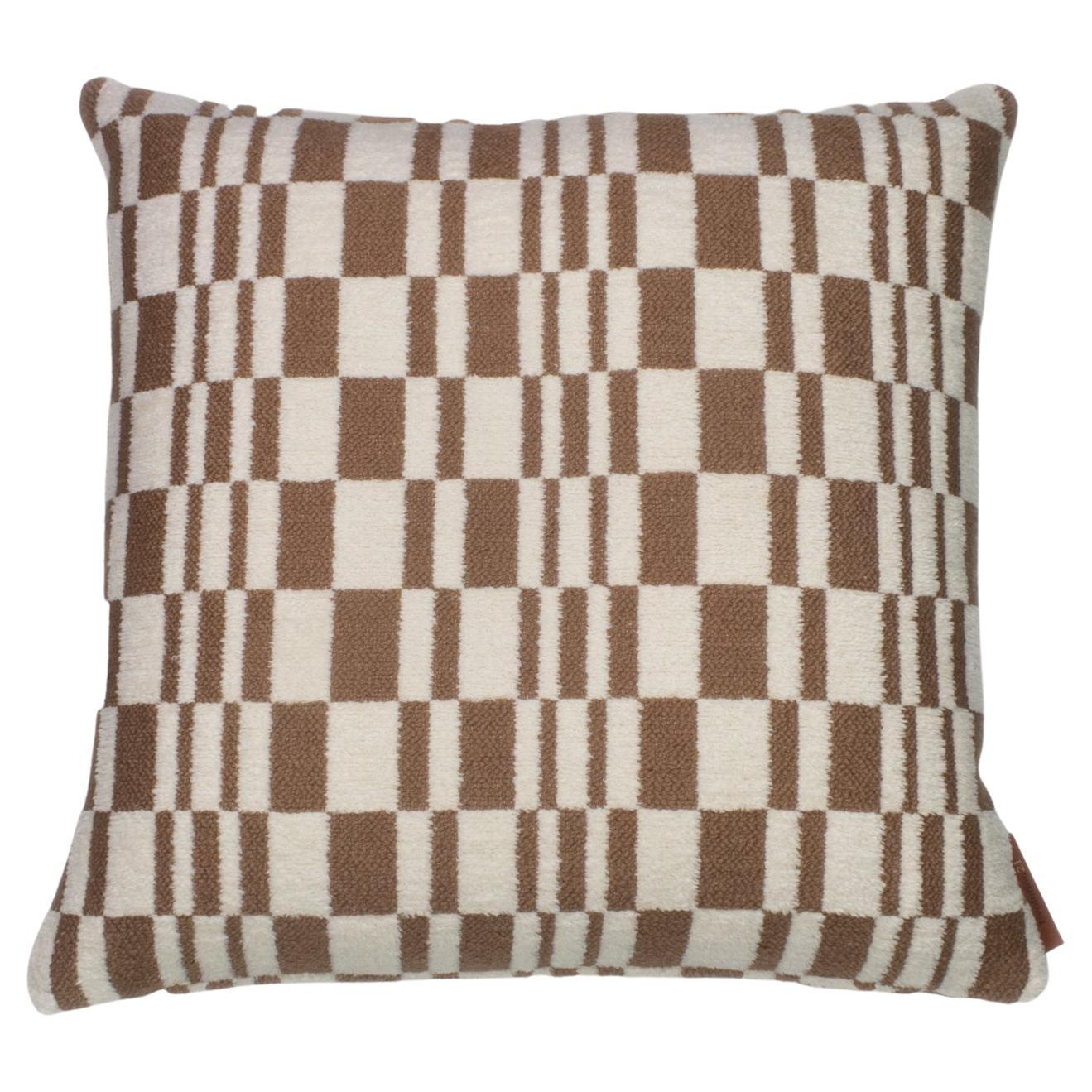 Cushion / Pillow Chess Savannah Brown by Evolution21 For Sale