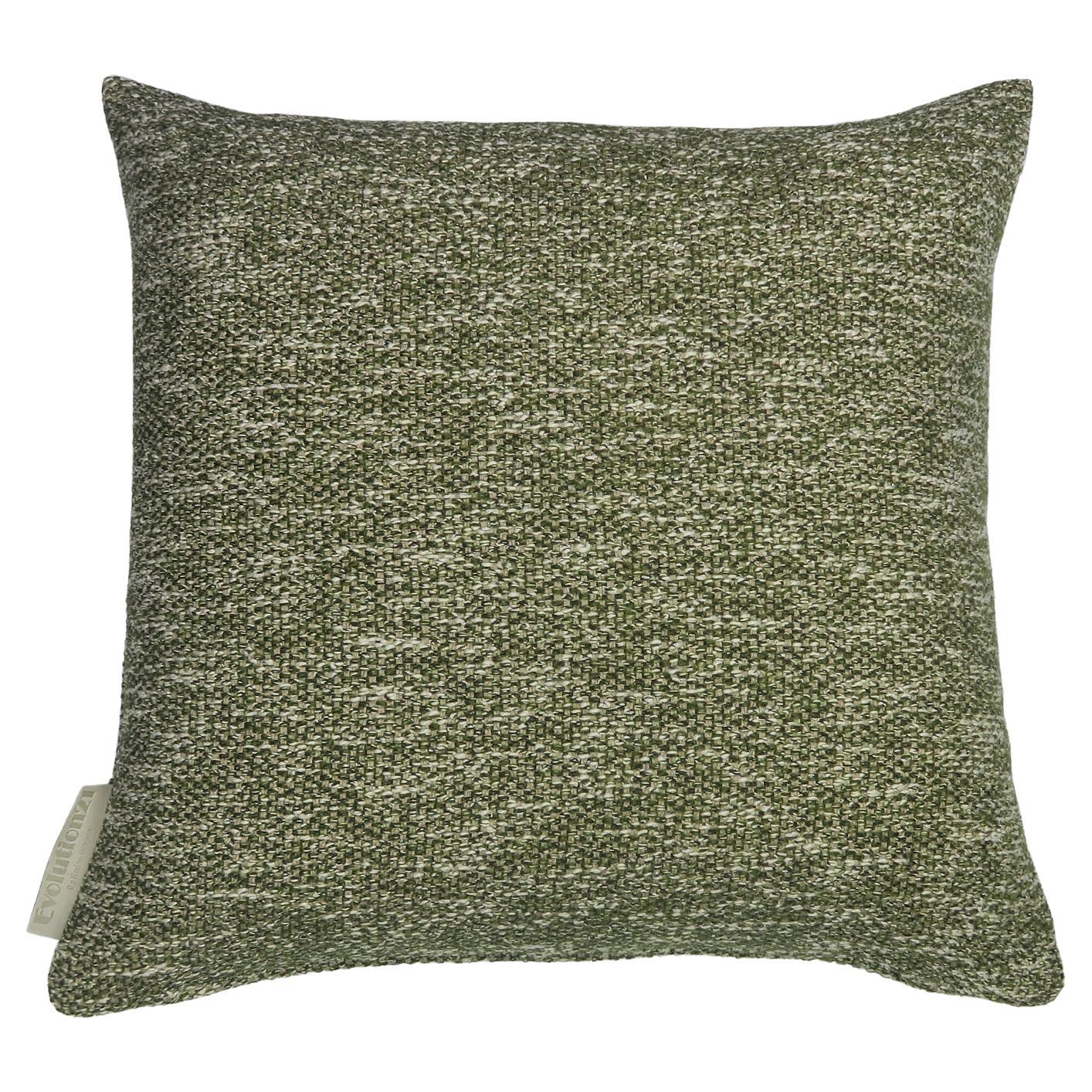 Modern Textured Pillow Green "Houston" by Evolution21 For Sale