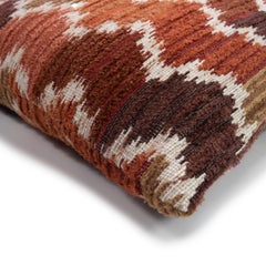 Modern Throw Patterned Pillow Red Micca Autumn by Evolution21