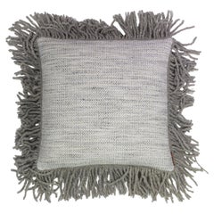 Coussin / oreiller Santorini nuages gris par Evolution21