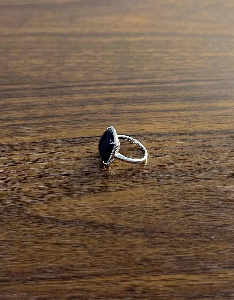 Cushion Cut Cushion Shape Cabochon Blue Opal 14K White Gold Cocktail Diamond Halo Ring For Sale