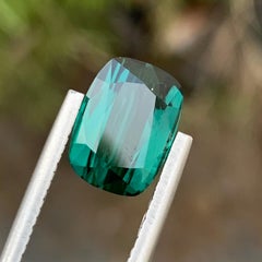Cushion Shape Natural Loose 3.45 Carat Dark Lagoon Tourmaline Gem For Ring