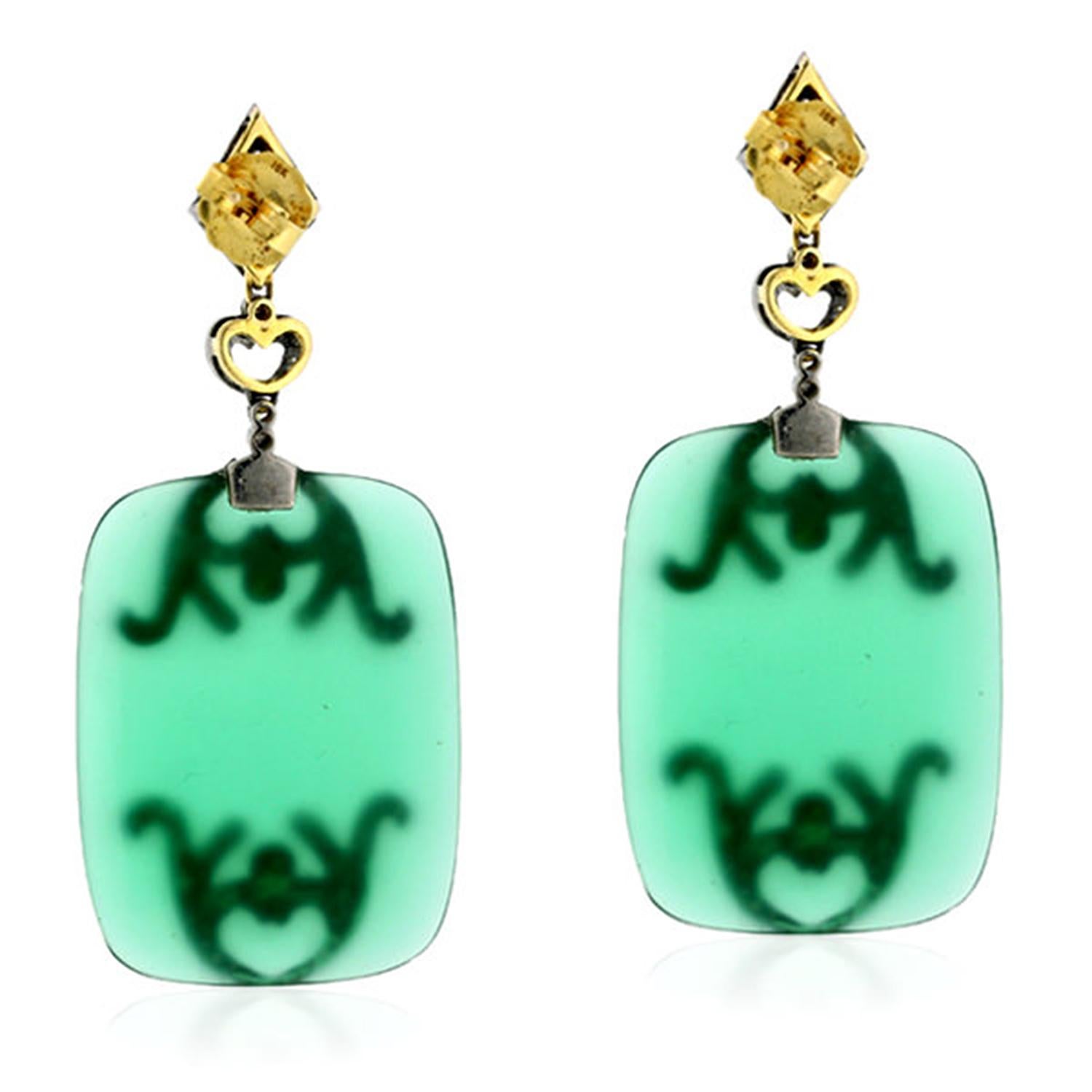 18k:2.73g,D:2.3ct,Slv:8.8gm, ,Aventurine : 62.6