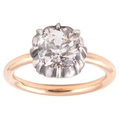 Cushion Shaped Old Cut Diamond Ring