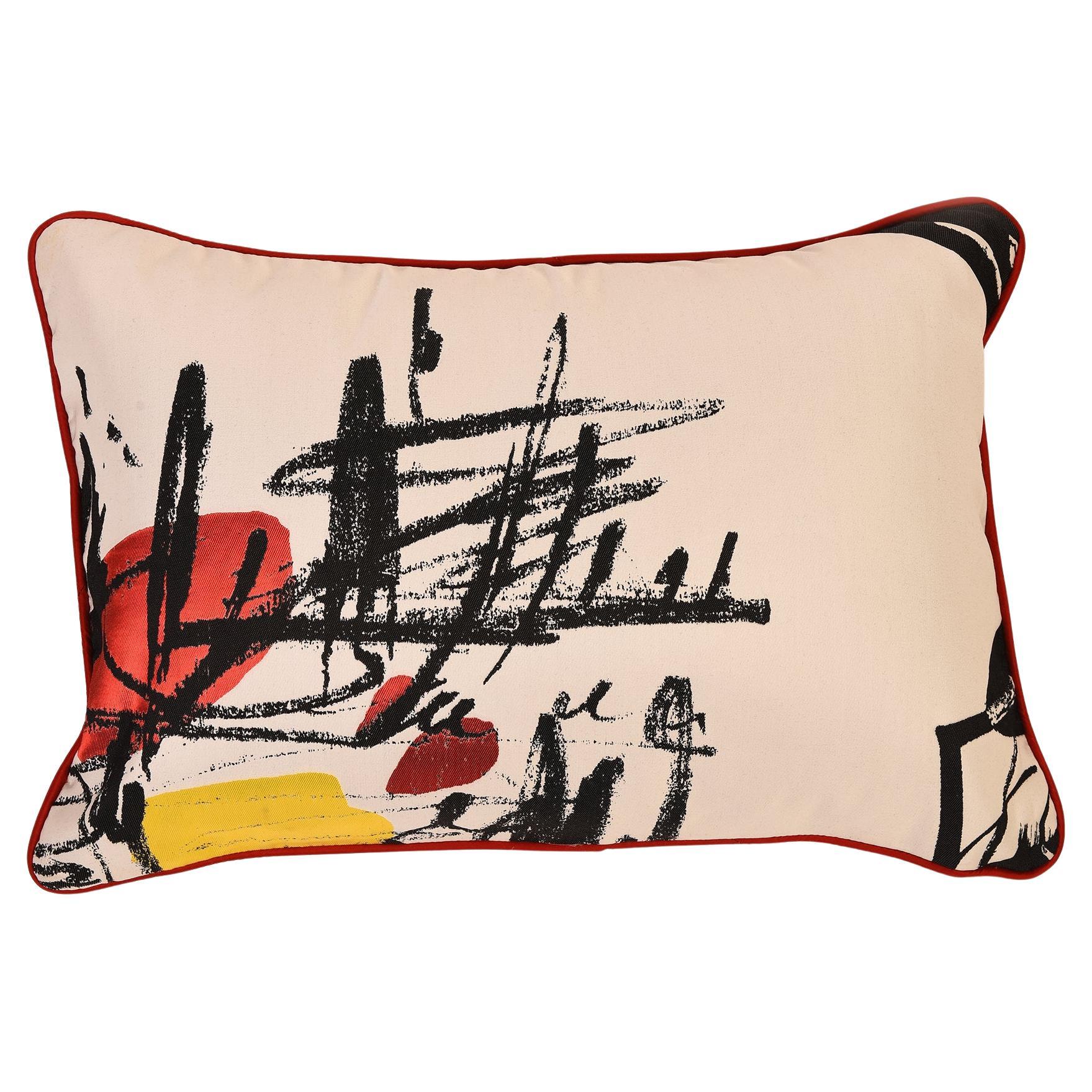 Cuscino con design astratto moderno in vendita