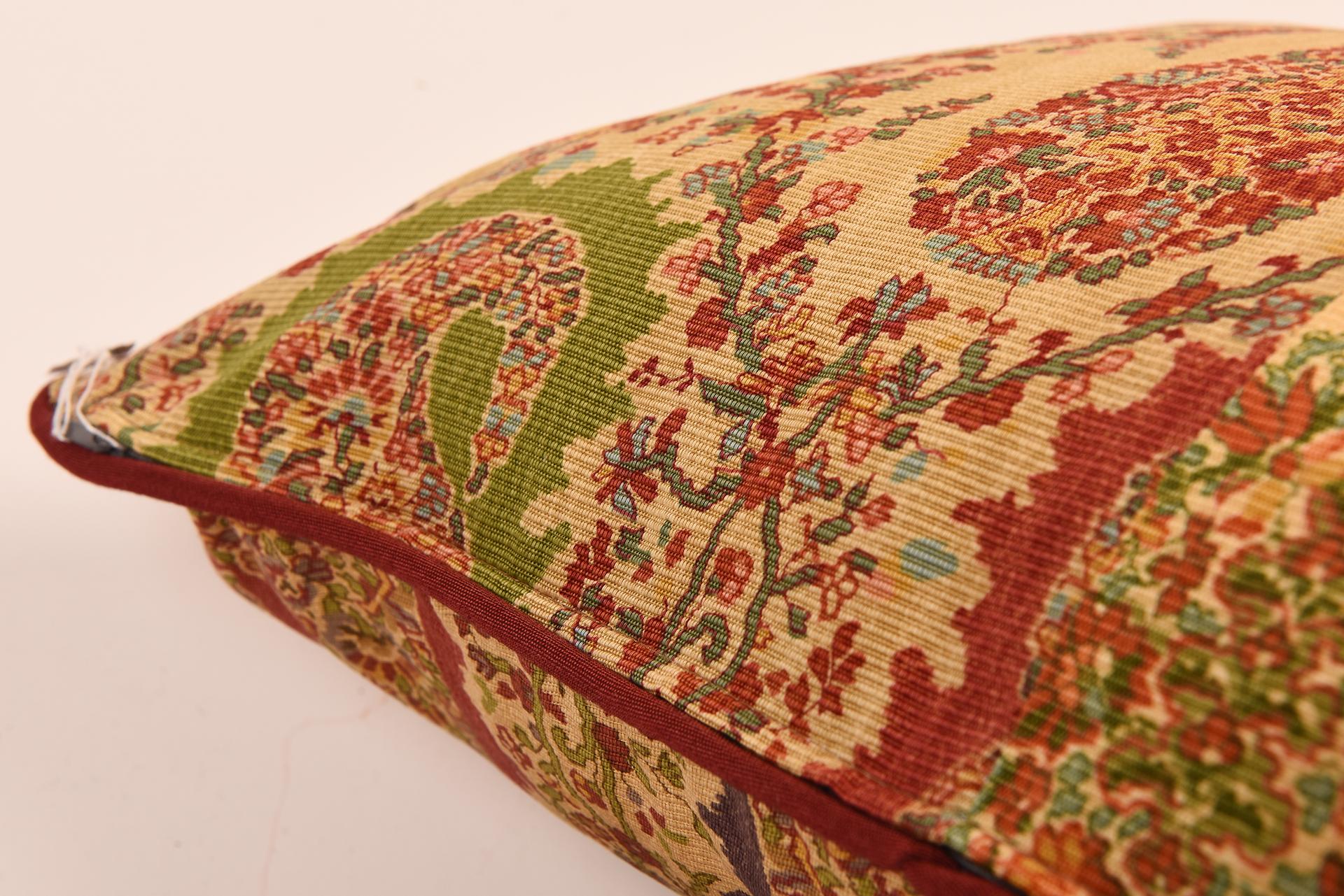 Fatto a macchina Cuscino con tessuto Paisley in vendita