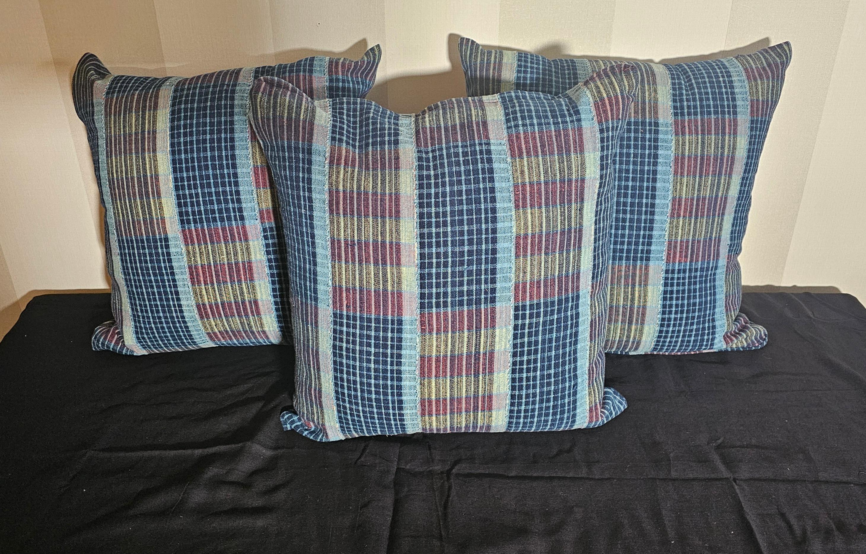 Cojines tejidos con tela yoruba Nigeriano en venta
