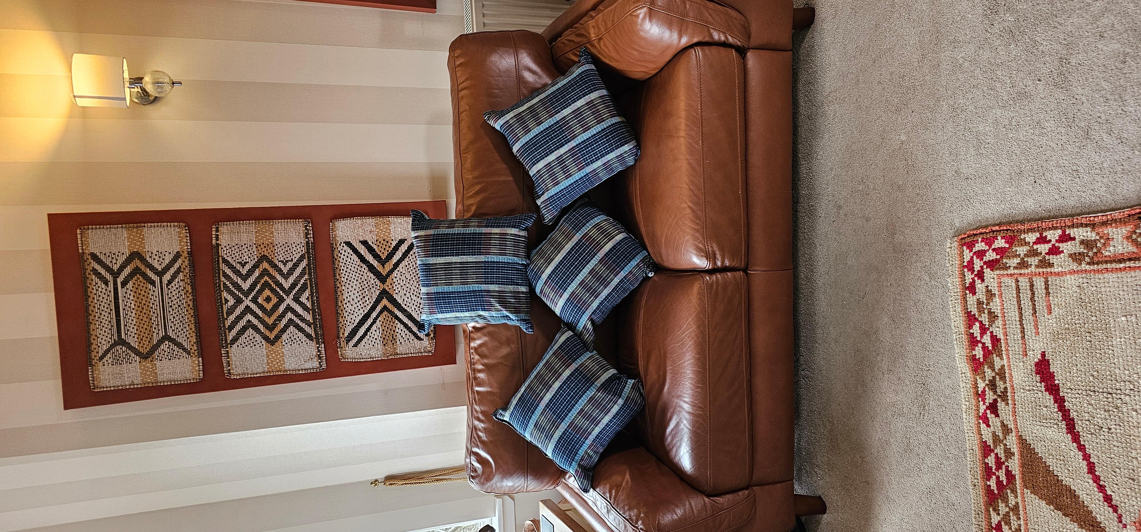 Cotone Cuscini tessuti con tessuto Yoruba in vendita