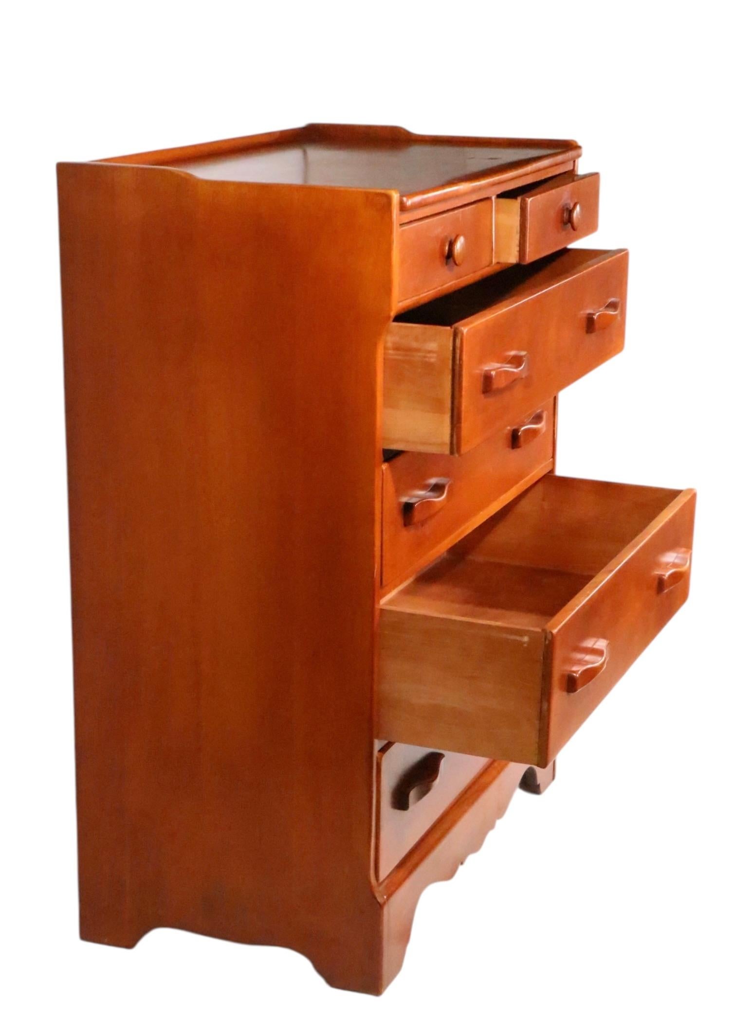 Cassettiera a sei cassetti Bar Harbor Colonial Creations modello 5454 in vendita 2